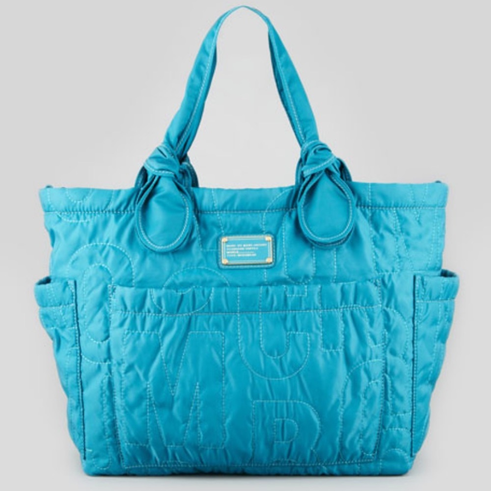 Marc Jacobs Nylon Eli’s-A-Baby Diaper Bag in Teal